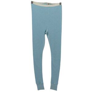 VTG Fruit Of The Loom Women Extra Large Blue Waffle Thermal Sleep Lounge Pants